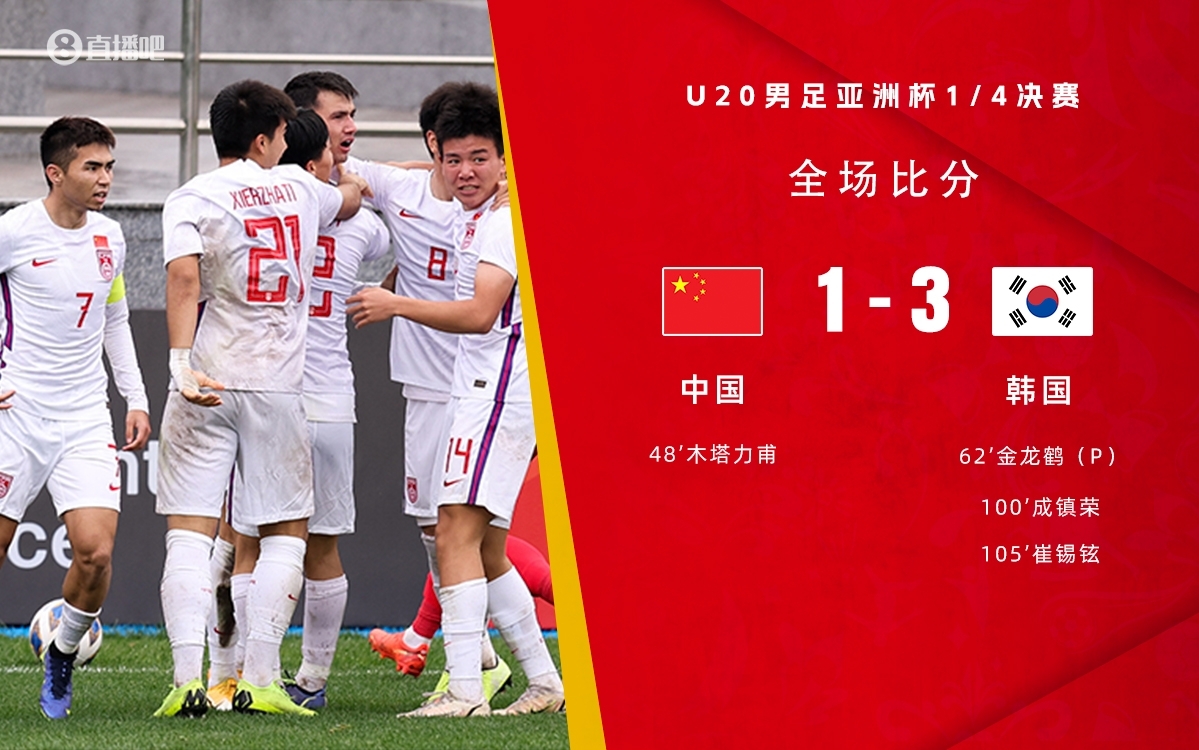 復(fù)仇！U22國足絕殺復(fù)仇韓國，2年前U20亞洲杯加時憾負無緣世青賽