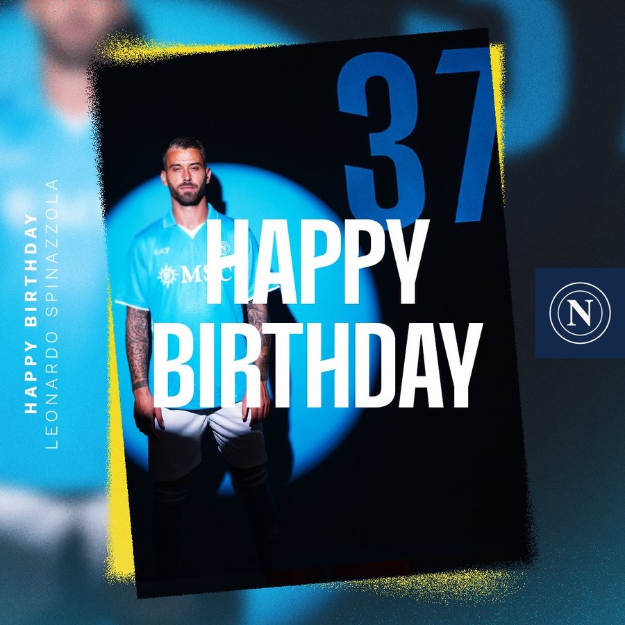 生日快樂！那不勒斯官方發(fā)文慶祝斯皮納佐拉32歲生日