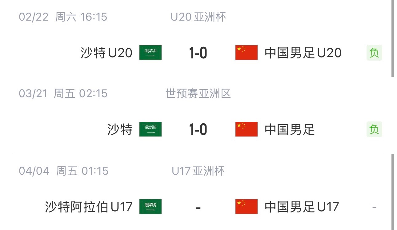 國(guó)字號(hào)三遇沙特！國(guó)少U17亞洲杯首戰(zhàn)對(duì)陣沙特，此前國(guó)足&國(guó)青均負(fù)